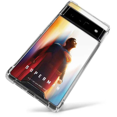 Superman 2025 Man of Steel Ascension Heroic Glow Google Pixel 6 Clear Case